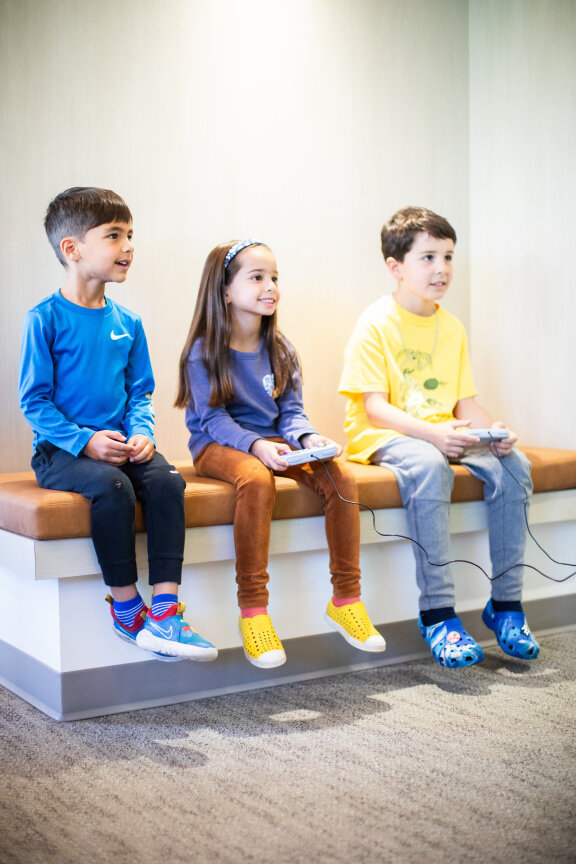 Kids Enjoying Video Games